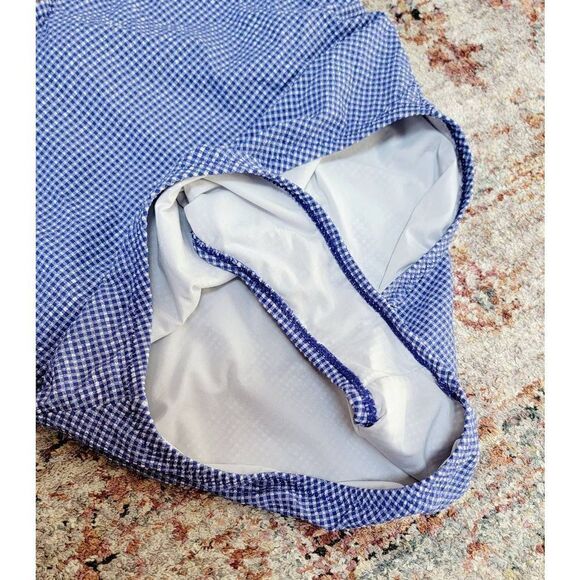 J.Crew Ruffle Halter Gingham Onepiece Swimsuit 10 - Picture 9 of 10